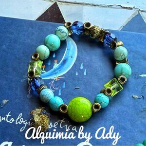 Turquoise Gemstone Bracelet | Artisan Jewelry | Bold Style